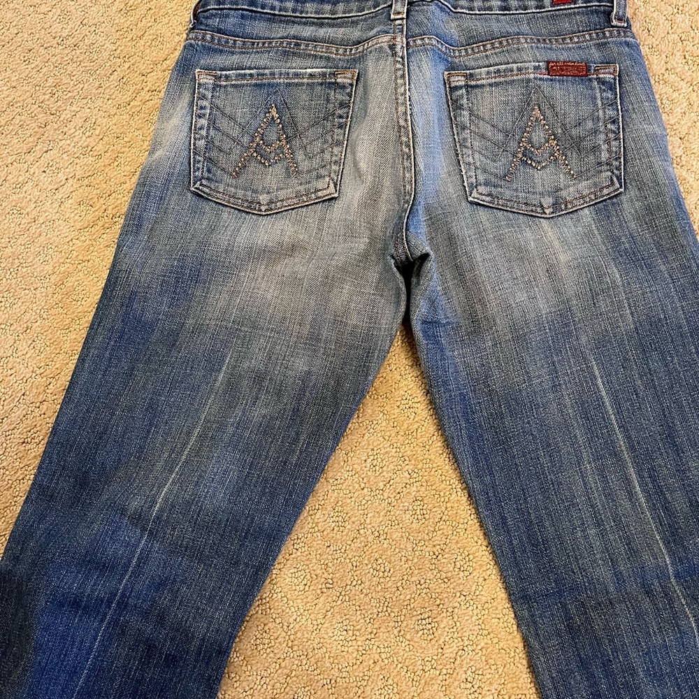 7 for all mankind crystal A pocket jeans sz 26